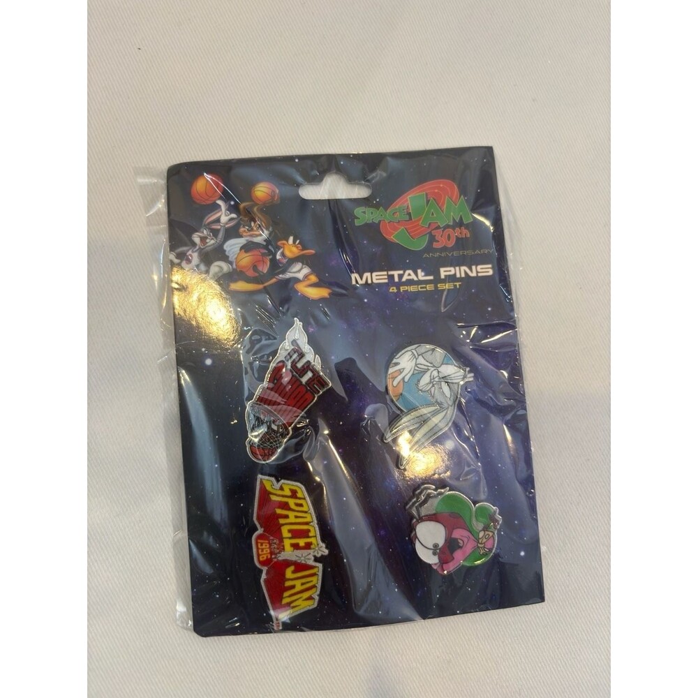 Space Jam 30th Anniversary 4-Piece Metal Pin Set